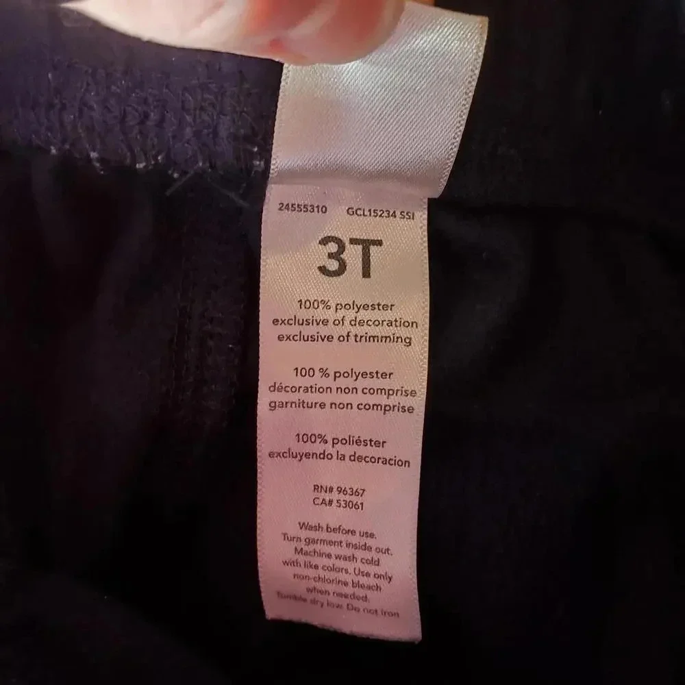 OshKosh B'gosh Navy Blue Fleece Sweatpants Toddler Boy Size 3T EUC